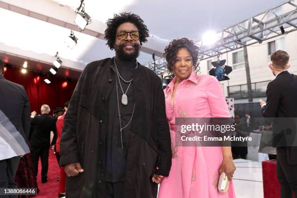 Questlove and Jacqui Andrews attend the 94th Annual Academy Awards at Hollywood and Highland on March 27, 2022 in Hollywood, California.