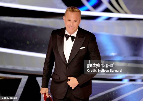 Kevin Costner speaks onstage during the 94th Annual Academy Awards at Dolby Theatre on March 27, 2022 in Hollywood, California.