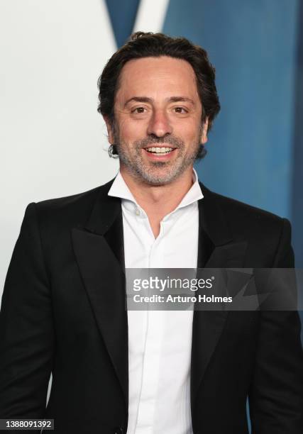 Sergey Brin attends the 2022 Vanity Fair Oscar Party hosted by Radhika Jones at Wallis Annenberg Center for the Performing Arts on March 27, 2022 in...