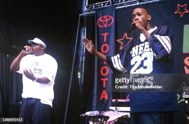 Kurupt performs during KMEL All-Star Jam at Shoreline Amphitheatre on August 12, 2000 in Mountain View, California.
