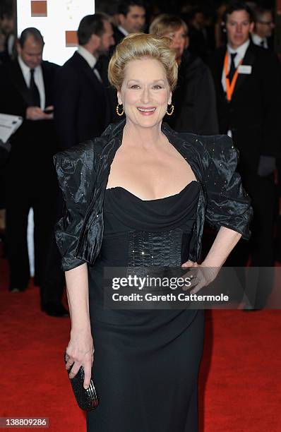 Actress Meryl Streep attends the Orange British Academy Film Awards 2012 at the Royal Opera House on February 12, 2012 in London, England.