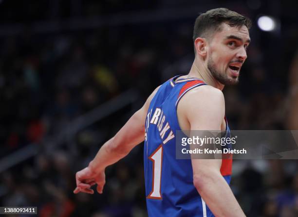 Tomas Satoransky of the Washington Wizards plays against the Golden State Warriors at the Capital One Arena on March 27, 2022 in Washington, DC. NOTE...
