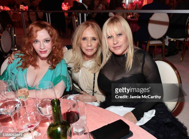 Christina Hendricks, Rosanna Arquette and Patricia Arquette attend Elton John AIDS Foundation's 30th Annual Academy Awards Viewing Party and attends...