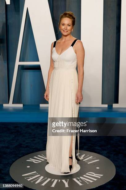 Diane Lane attends the 2022 Vanity Fair Oscar Party hosted by Radhika Jones at Wallis Annenberg Center for the Performing Arts on March 27, 2022 in...