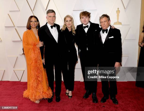 Maya Rudolph, Paul Thomas Anderson, Sara Murphy, Cooper Hoffman and Adam Somner attend the 94th Annual Academy Awards at Hollywood and Highland on...
