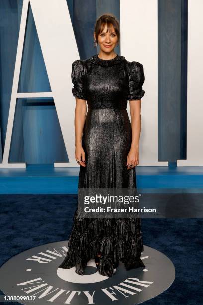 Rashida Jones attends the 2022 Vanity Fair Oscar Party hosted by Radhika Jones at Wallis Annenberg Center for the Performing Arts on March 27, 2022...