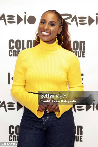Issa Rae poses for a picture at A Sip with Issa Rae and Keke Palmer during the HOORAE x Kennedy Center Weekend Takeover in Washington, D.C. March 27,...