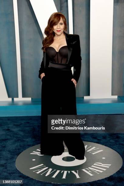 Rosie Perez attends the 2022 Vanity Fair Oscar Party hosted by Radhika Jones at Wallis Annenberg Center for the Performing Arts on March 27, 2022 in...