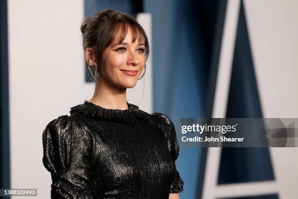 Rashida Jones attends the 2022 Vanity Fair Oscar Party Hosted By Radhika Jones at Wallis Annenberg Center for the Performing Arts on March 27, 2022...