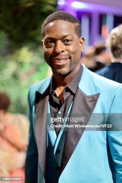 Sterling K. Brown attends the 2022 Vanity Fair Oscar Party hosted by Radhika Jones at Wallis Annenberg Center for the Performing Arts on March 27,...