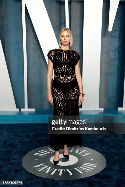 Karolína Kurková attends the 2022 Vanity Fair Oscar Party hosted by Radhika Jones at Wallis Annenberg Center for the Performing Arts on March 27,...