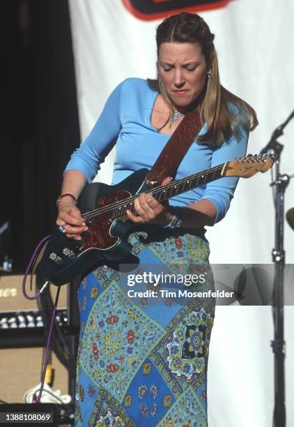 Susan Tedeschi performs during the Blues Music Festival tour at Shoreline Amphitheatre on August 4, 2000 in Mountain View, California.