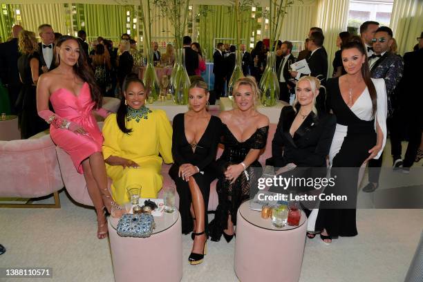 Sheree Zampino, Garcelle Beauvais, Dorit Kemsley, Sanela Diana Jenkins, Erika Jayne, and Kyle Richards attend Elton John AIDS Foundation 30th Annual...