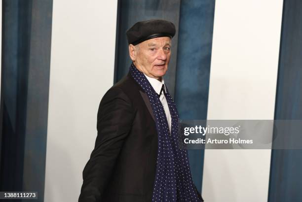 Bill Murray attends the 2022 Vanity Fair Oscar Party hosted by Radhika Jones at Wallis Annenberg Center for the Performing Arts on March 27, 2022 in...
