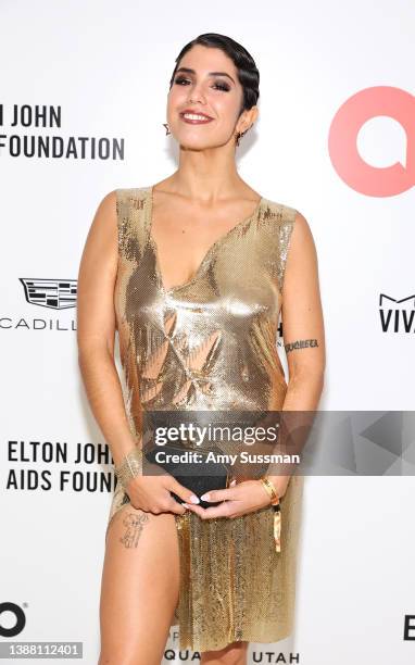 Jess Darrow attends Elton John AIDS Foundation's 30th Annual Academy Awards Viewing Party on March 27, 2022 in West Hollywood, California.