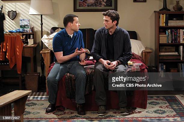 Not in my mouth!" -- Alan and Walden discuss Zoey's response to Walden telling her he loves her, on TWO AND A HALF MEN, Monday, date on the CBS...