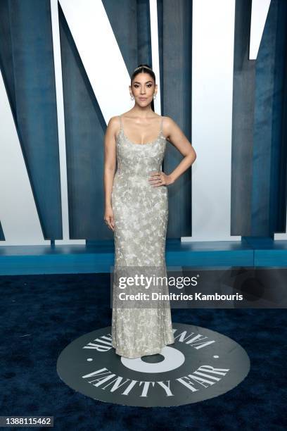 Stephanie Beatriz attends the 2022 Vanity Fair Oscar Party hosted by Radhika Jones at Wallis Annenberg Center for the Performing Arts on March 27,...