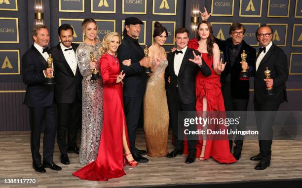 Patrick Wachsberger, Eugenio Derbez, Sian Heder, Marlee Matlin, Troy Kotsur, Emilia Jones, Daniel Durant, Amy Forsyth, Philippe Rousselet, and...