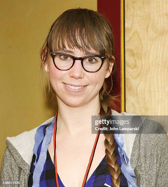 Designer Leanne Marshall attends the Leanne Marshall Fall 2012 fashion show during Mercedes-Benz Fashion Week at the Helen Mills Event Space on...