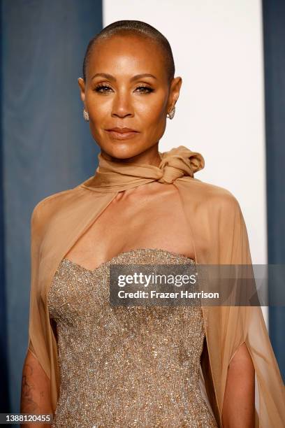 Jada Pinkett Smith attends the 2022 Vanity Fair Oscar Party hosted by Radhika Jones at Wallis Annenberg Center for the Performing Arts on March 27,...