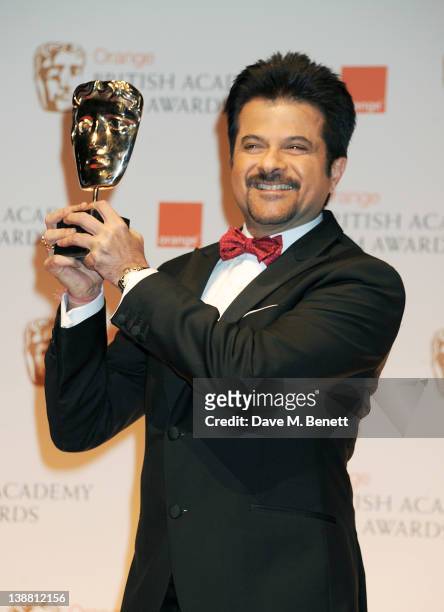 Anil Kapoor poses in the press room at the Orange British Academy Film Awards 2012 at The Royal Opera House on February 12, 2012 in London, England.