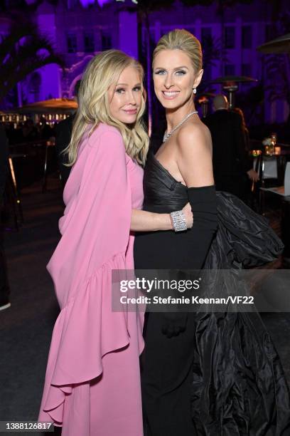 Kathy Hilton and Nicky Hilton Rothschild attend the 2022 Vanity Fair Oscar Party hosted by Radhika Jones at Wallis Annenberg Center for the...
