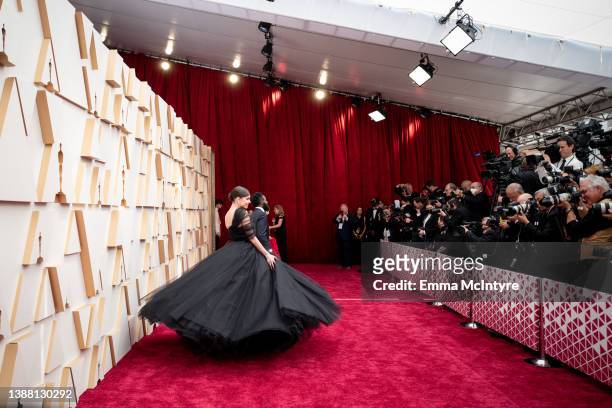 Sofia Carson attends the 94th annual Academy Awards at Hollywood and Highland on March 27, 2022 in Hollywood, California.