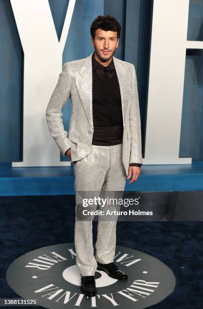 Sebastián Yatra attends the 2022 Vanity Fair Oscar Party hosted by Radhika Jones at Wallis Annenberg Center for the Performing Arts on March 27, 2022...