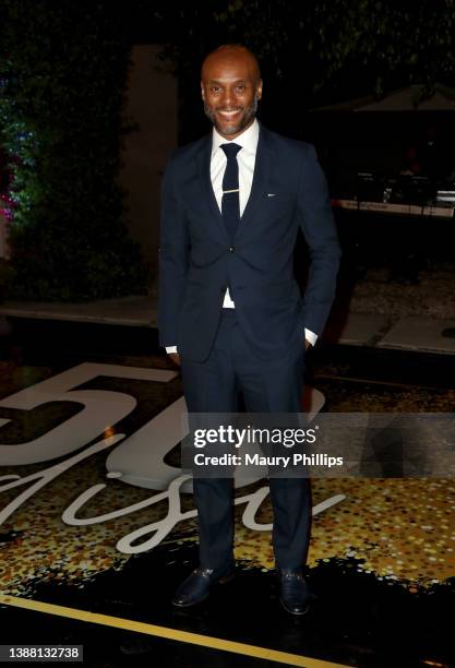 Kenny Lattimore attends Ledisi's 50th Birthday Party on March 27, 2022 in Encino, California.