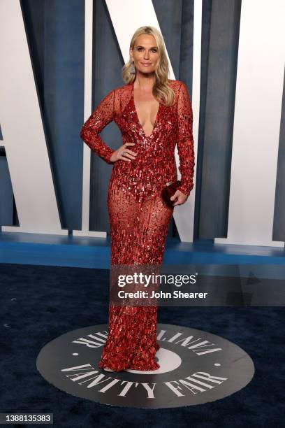 Molly Sims attends the 2022 Vanity Fair Oscar Party hosted by Radhika Jones at Wallis Annenberg Center for the Performing Arts on March 27, 2022 in...