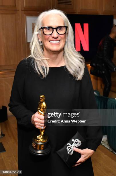 Jane Campion attends the 2022 Netflix Oscar After Party at San Vicente Bungalows on March 27, 2022 in West Hollywood, California.