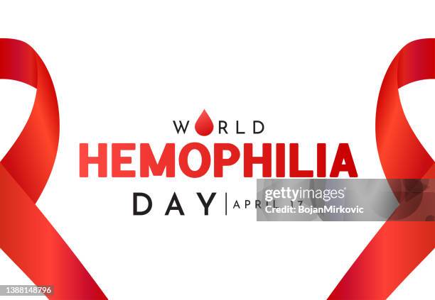 world hemophilia day, april 17, card, background. vector - blood cells icon stock illustrations