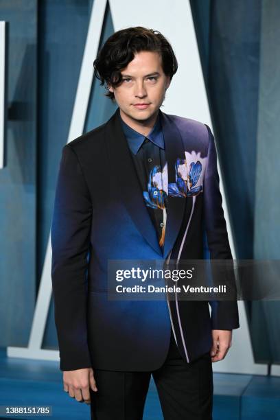 Cole Sprouse attends the 2022 Vanity Fair Oscar Party Hosted by Radhika Jones at Wallis Annenberg Center for the Performing Arts on March 27, 2022 in...