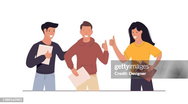 friendship concept vector illustration - millennials stock illustrations