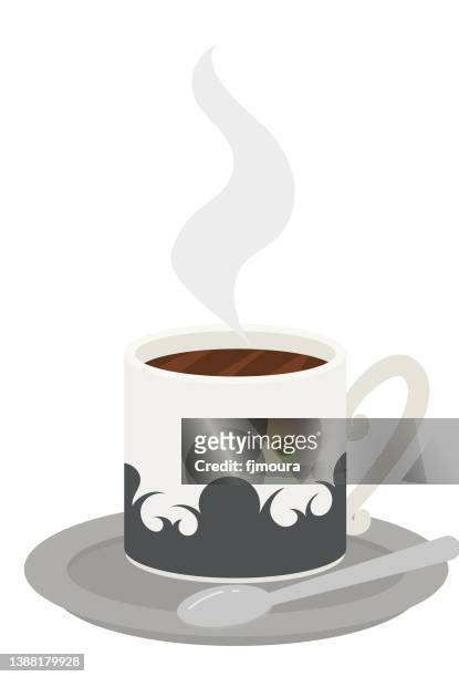ilustraciones, imágenes clip art, dibujos animados e iconos de stock de taza de café - xícara