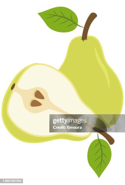 illustrations, cliparts, dessins animés et icônes de poire délicieux - poire