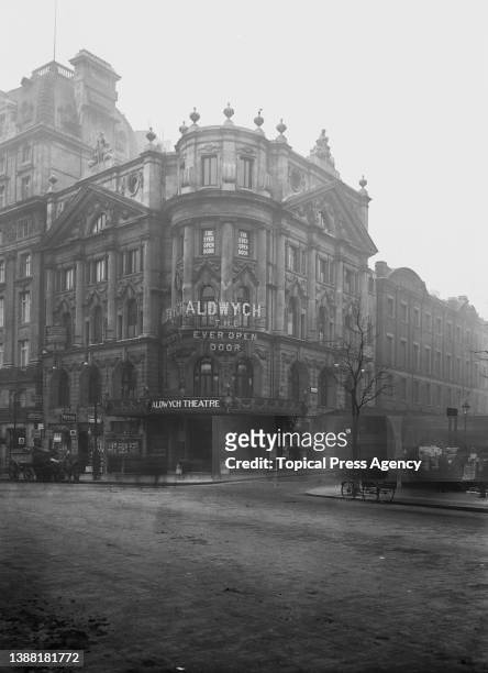 General view of the Aldwych Theatre, West End, London, UK, 16th December 1913.