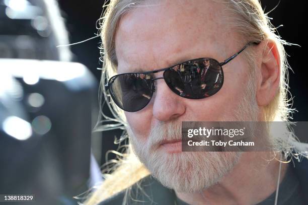 Gregg Allman arrives for the 54th Annual Grammy Special Merit Awards at The Wilshire Ebell Theatre on February 11, 2012 in Los Angeles, California.