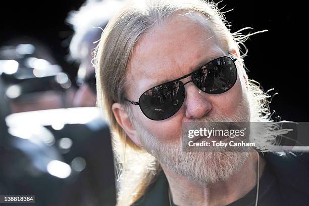 Gregg Allman arrives for the 54th Annual Grammy Special Merit Awards at The Wilshire Ebell Theatre on February 11, 2012 in Los Angeles, California.