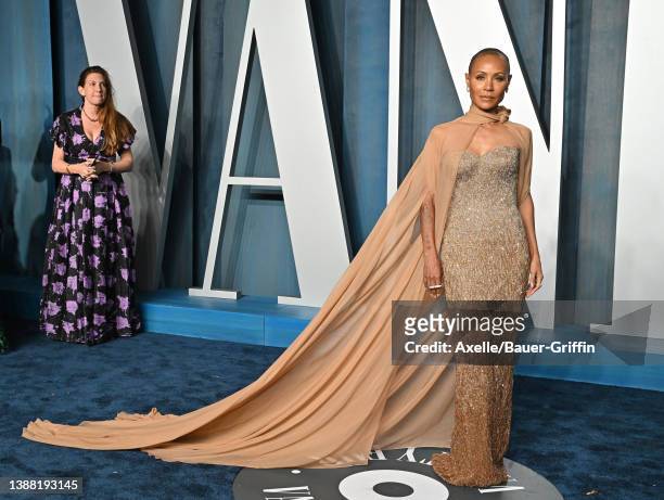 Jada Pinkett Smith attends the 2022 Vanity Fair Oscar Party hosted by Radhika Jones at Wallis Annenberg Center for the Performing Arts on March 27,...