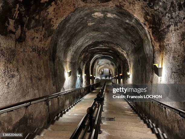 Cave de la maison 'Champagne Pommery' à Reims le 27 février 2022.