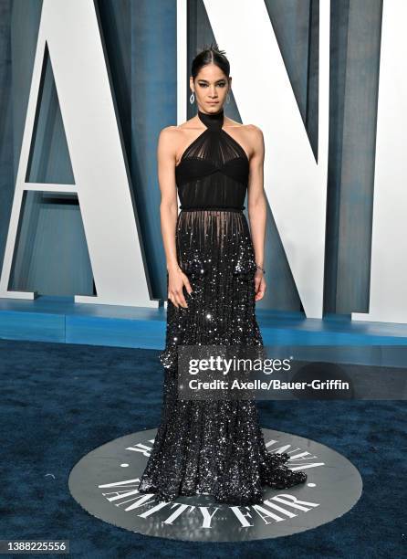 Sofia Boutella attends the 2022 Vanity Fair Oscar Party hosted by Radhika Jones at Wallis Annenberg Center for the Performing Arts on March 27, 2022...
