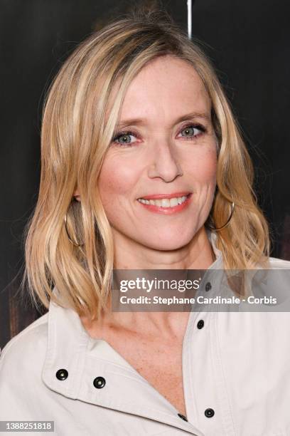 Actress Lea Drucker attends the "Le Monde D'Hier" premiere at UGC Cine Cite des Halles on March 28, 2022 in Paris, France.