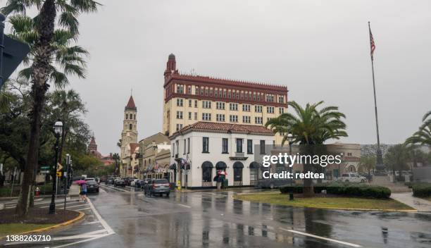 st. augustine florida, usa. - jacksonville florida sign stock pictures, royalty-free photos & images