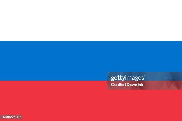 bildbanksillustrationer, clip art samt tecknat material och ikoner med russia national flag - rysslands flagga
