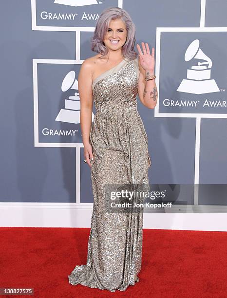 Personality Kelly Osbourne arrives at 54th Annual GRAMMY Awards held the at Staples Center on February 12, 2012 in Los Angeles, California.