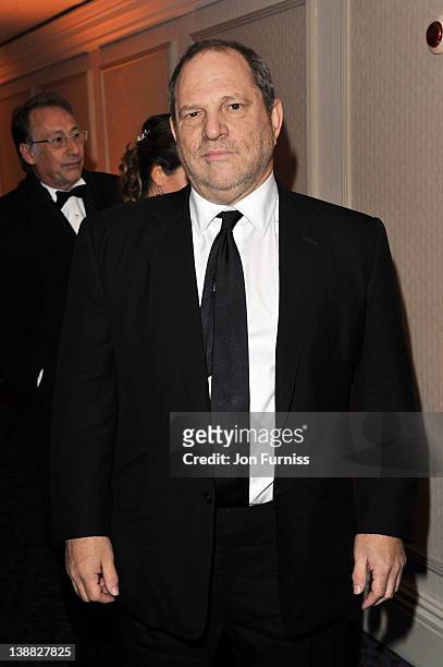 Producer Harvey Weinstein attends the Orange British Academy Film Awards 2012 after party at Grosvenor House on February 12, 2012 in London, England.