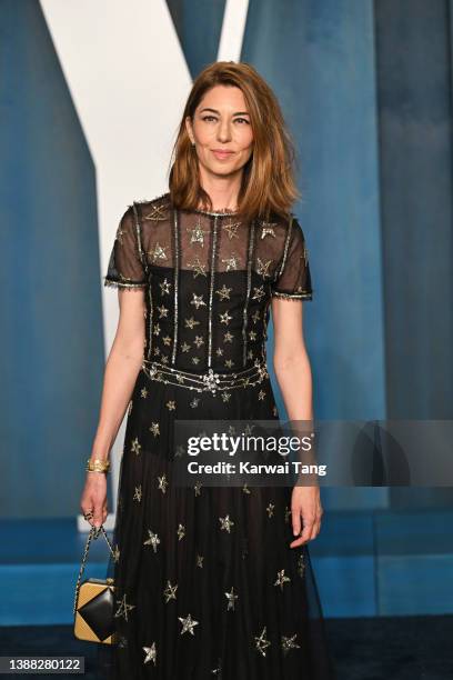 Sofia Coppola attends the 2022 Vanity Fair Oscar Party hosted by Radhika Jones at Wallis Annenberg Center for the Performing Arts on March 27, 2022...