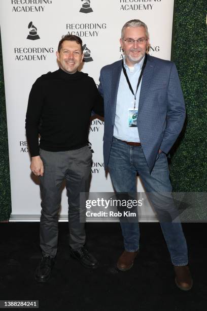 Doug Besterman ​ and Scott M. Riesett attend the 64th Annual Grammy Awards New York Chapter Nominee Celebration at The Bowery Hotel on March 28, 2022...