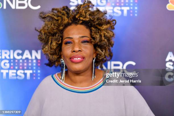 Macy Gray arrives at NBC's 'American Song Contest' Week 2 Red Carpet at Universal Studios Hollywood on March 28, 2022 in Universal City, California.